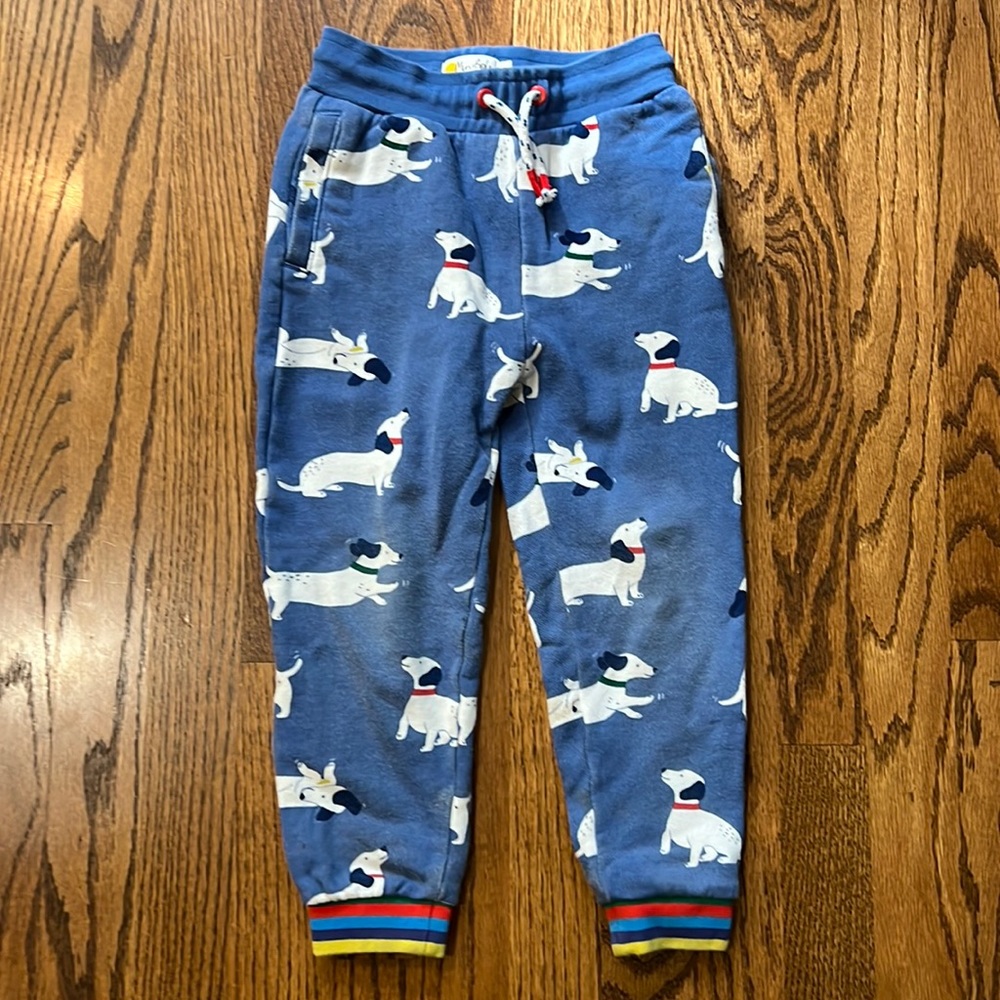 Mini Boden dog print joggers 4Y